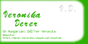 veronika derer business card